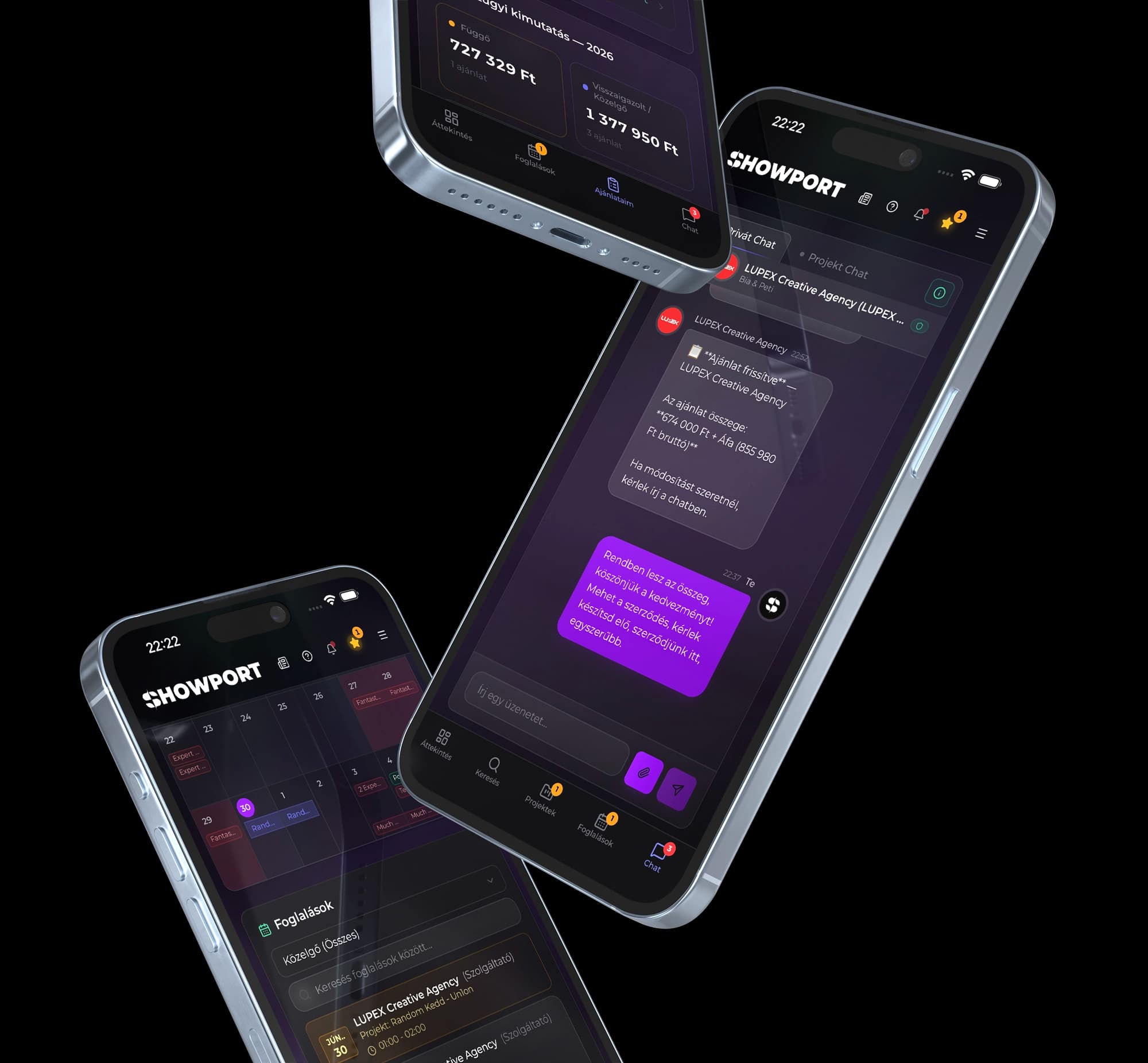 Showport app — iOS és Android